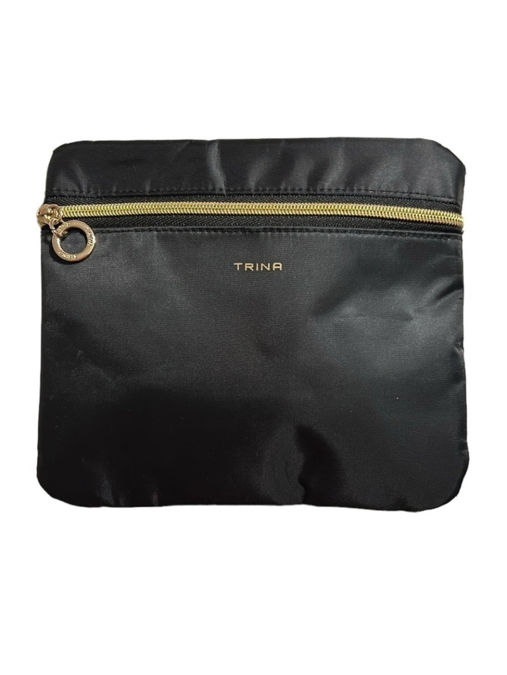 Trina Turk Black Makeup Bag Cosmetic Case